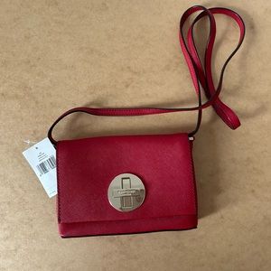 Kate Spade New York Saffiano Leather Crossbody Bag - red NWT